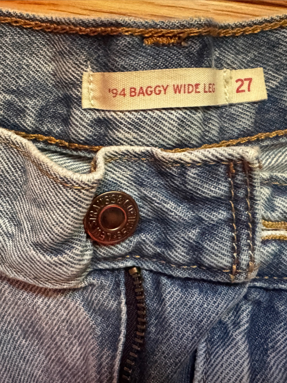 Levi's Light Blue Wide-Leg Jeans